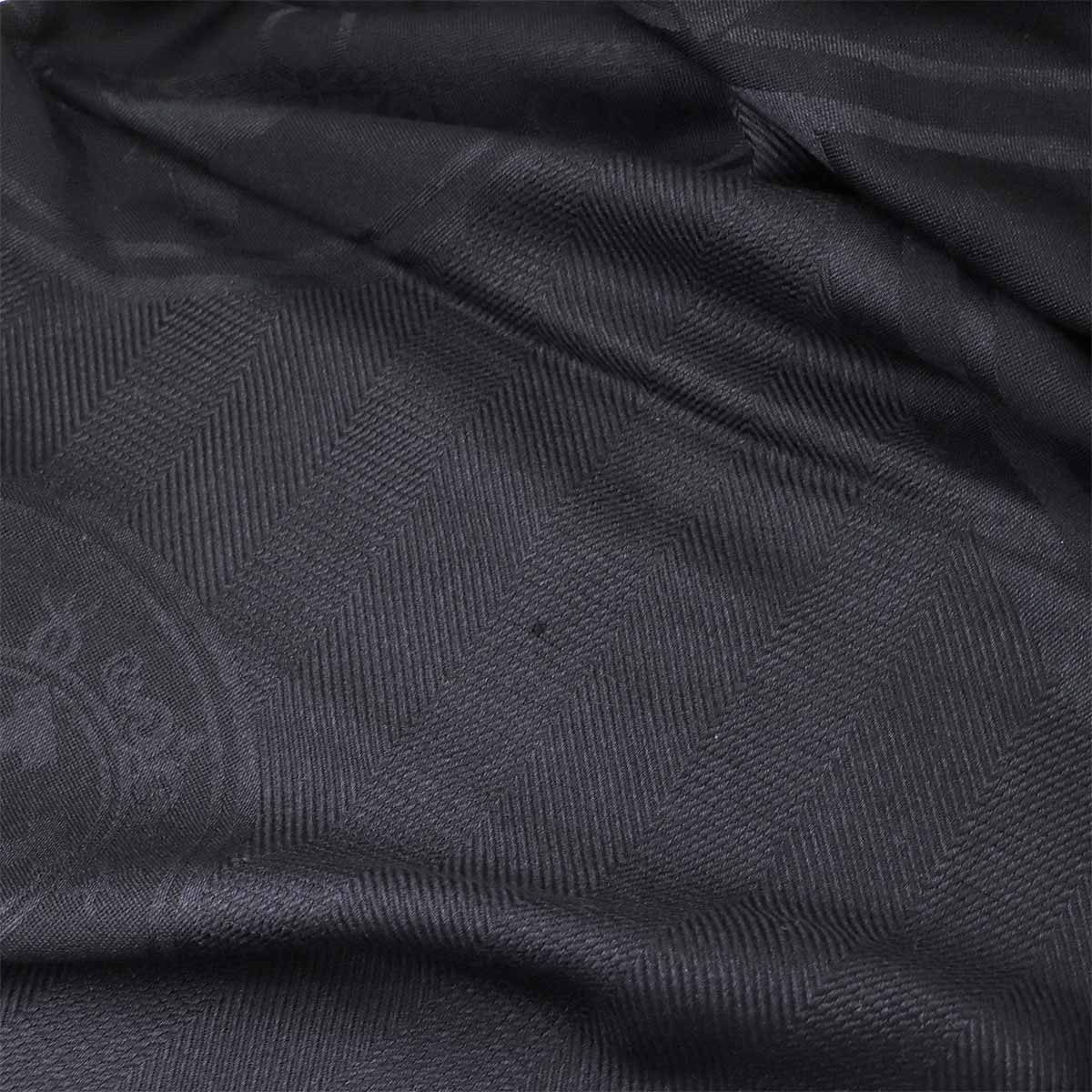 New Libris Stole Scarf Cashmere Soie Black Shawl Accessory