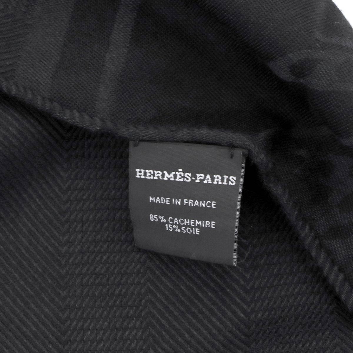 New Libris Stole Scarf Cashmere Soie Black Shawl Accessory