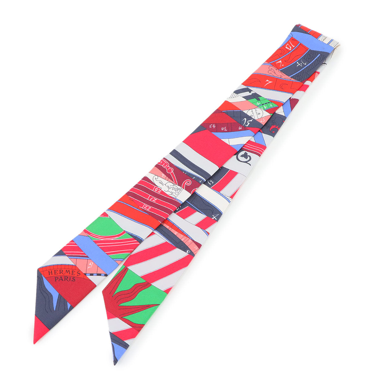 Twilly Scarf Astrologie Nouvelle Silk 100% Multicolor