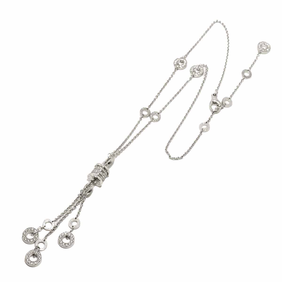 B-zero1 Element Diamond Necklace K18 18K WG White Gold 750