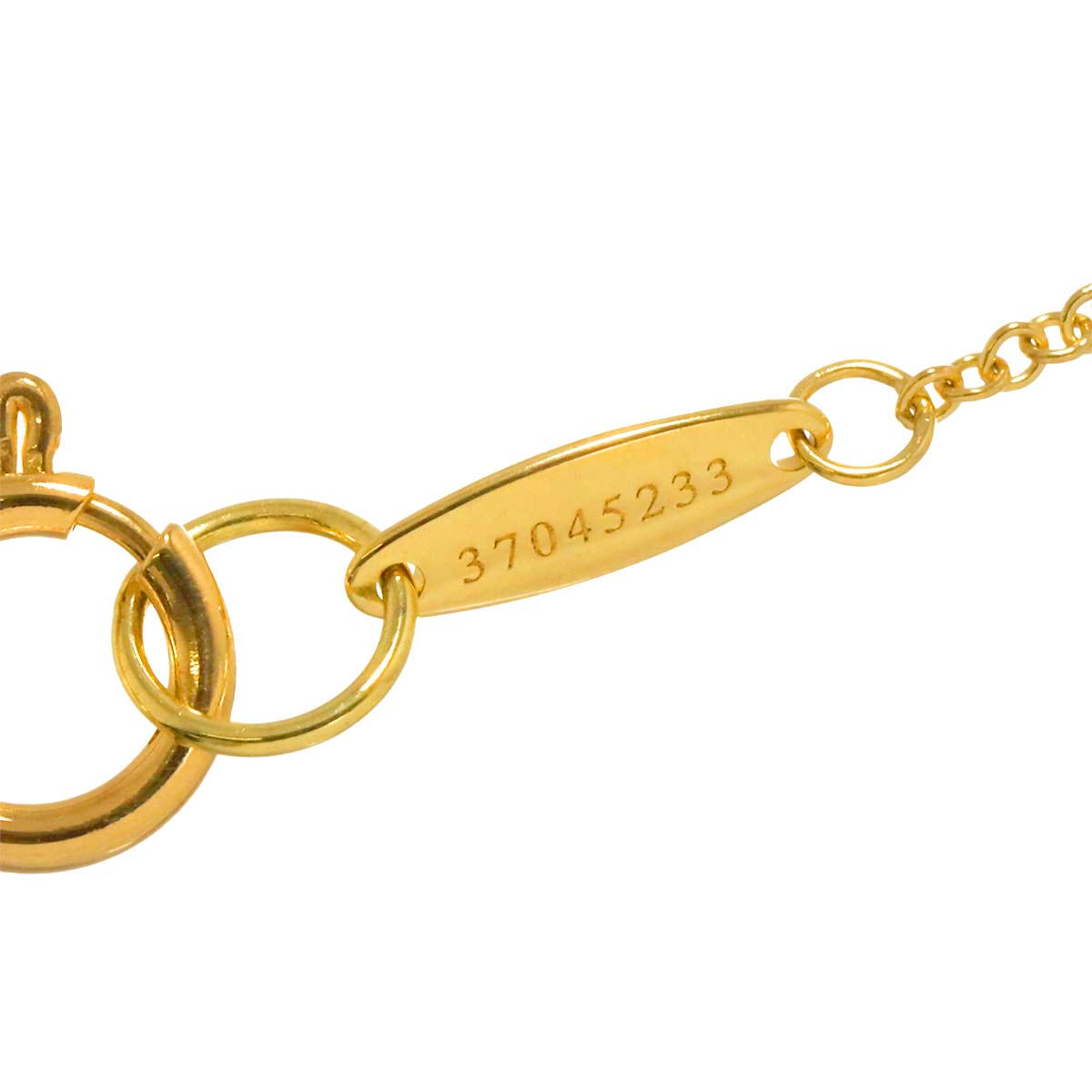 TIFFANY Co. By The Yard Diamond 0.18ct G/VVS1/3EX Necklace 18K YG 750