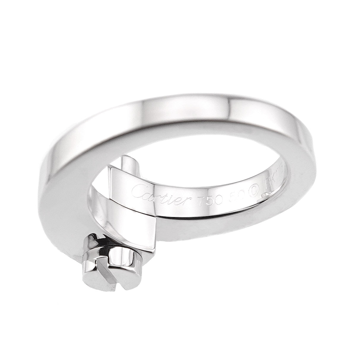 Menotte Ring 18K White Gold 750 size50 5.25(US)