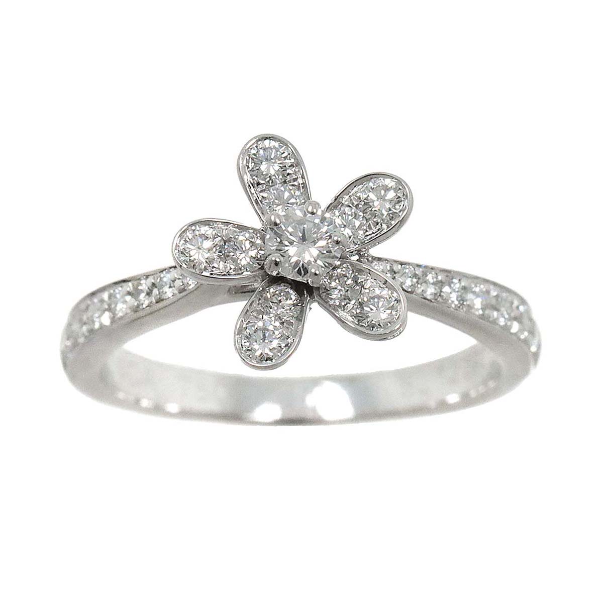 Socrates Diamond Ring 18K WG 750 size51 5.25-5.5(US)