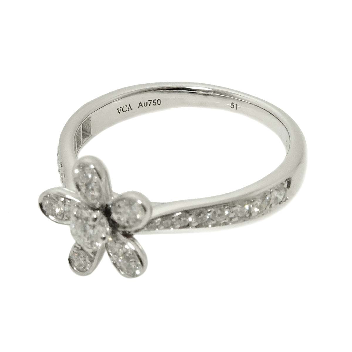 Socrates Diamond Ring 18K WG 750 size51 5.25-5.5(US)