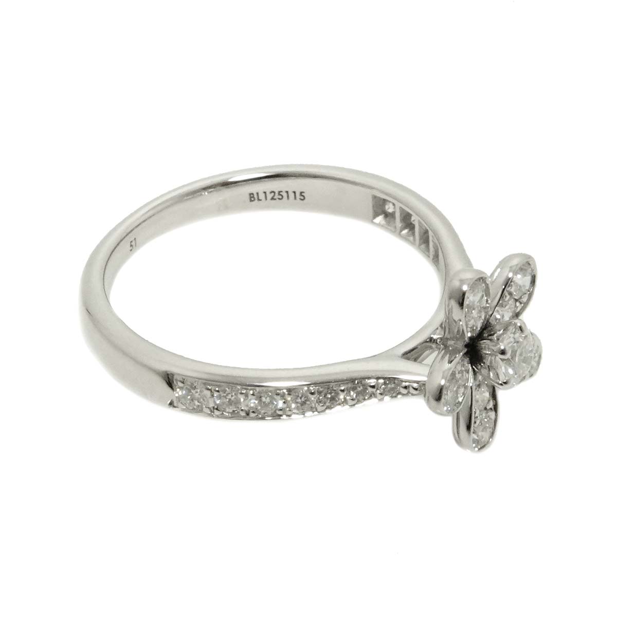 Socrates Diamond Ring 18K WG 750 size51 5.25-5.5(US)