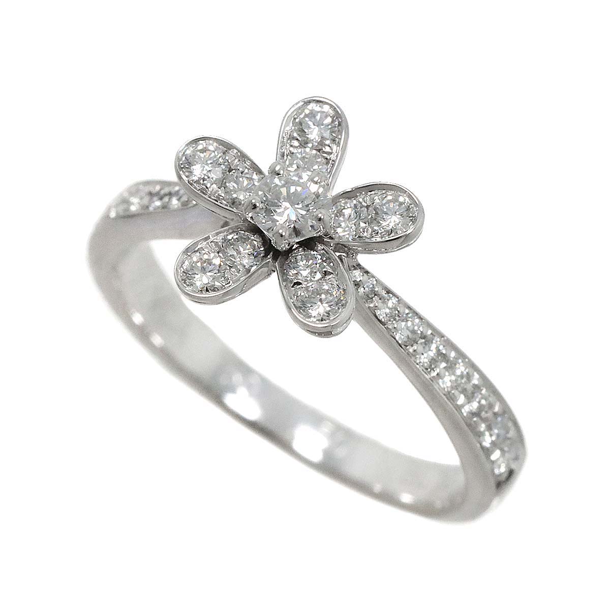 Socrates Diamond Ring 18K WG 750 size51 5.25-5.5(US)