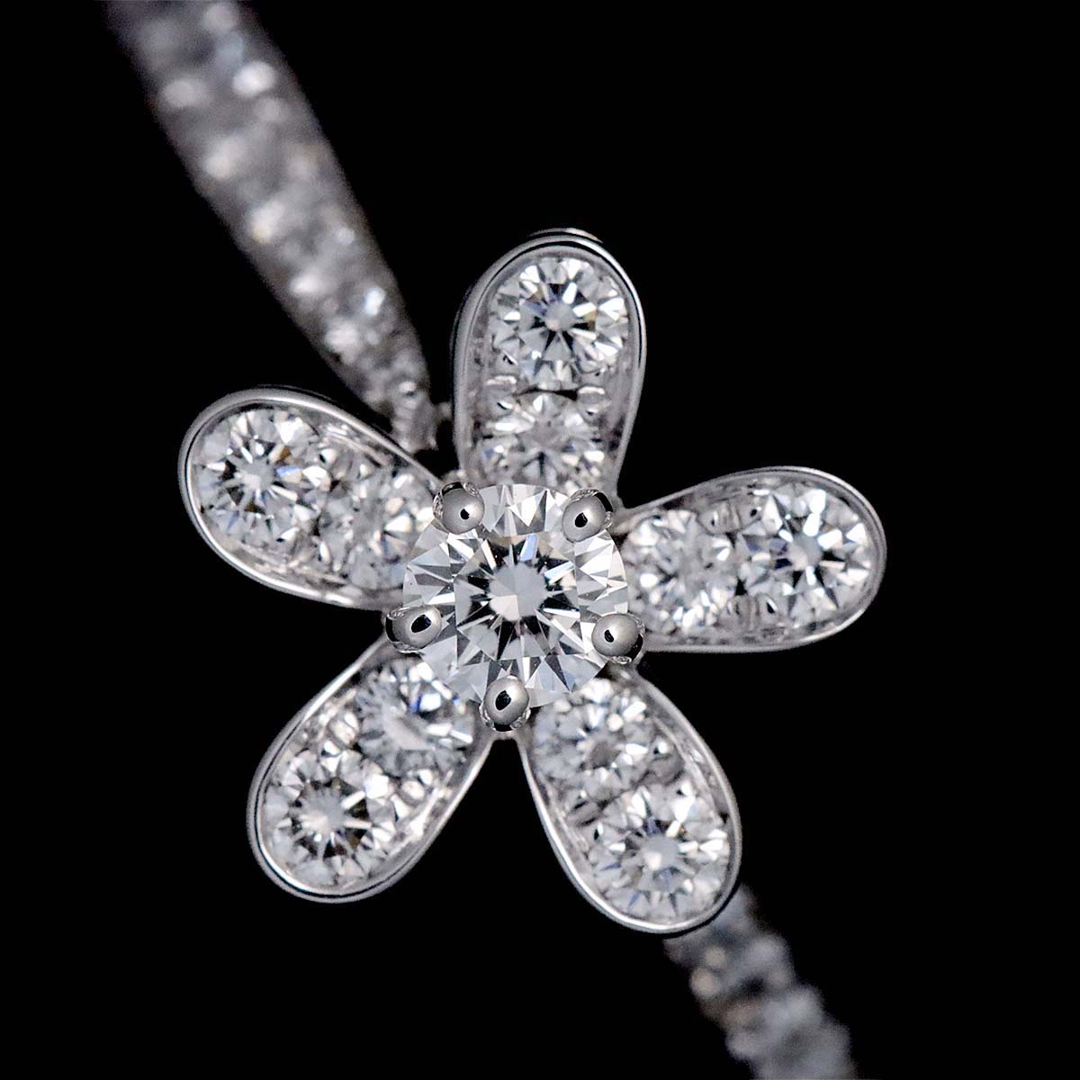 Socrates Diamond Ring 18K WG 750 size51 5.25-5.5(US)