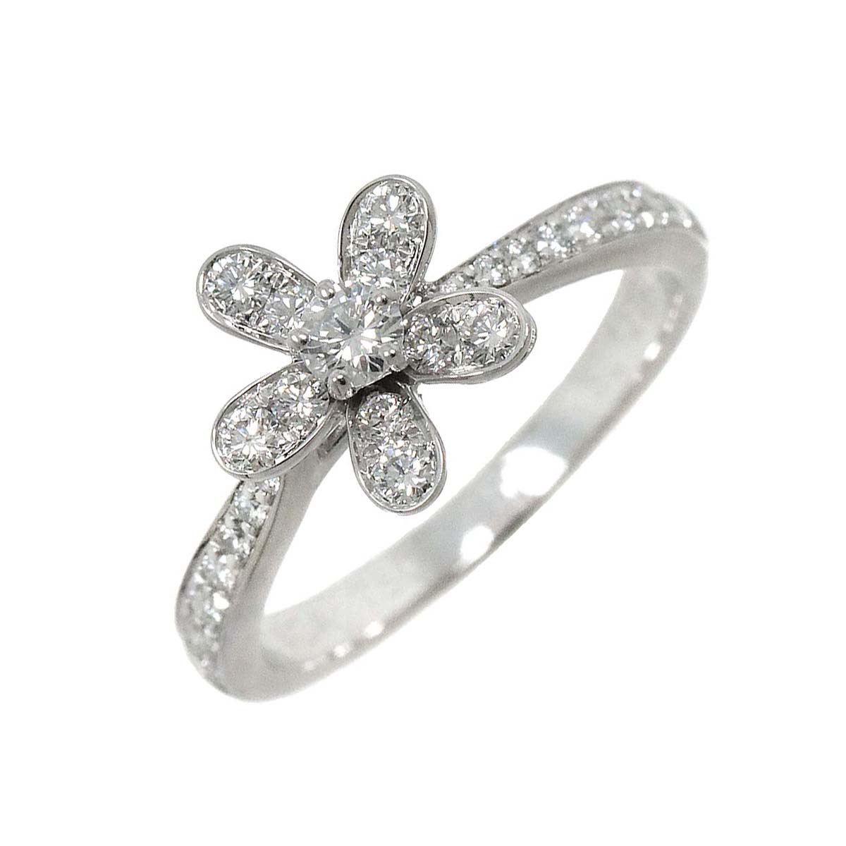 Socrates Diamond Ring 18K WG 750 size51 5.25-5.5(US)