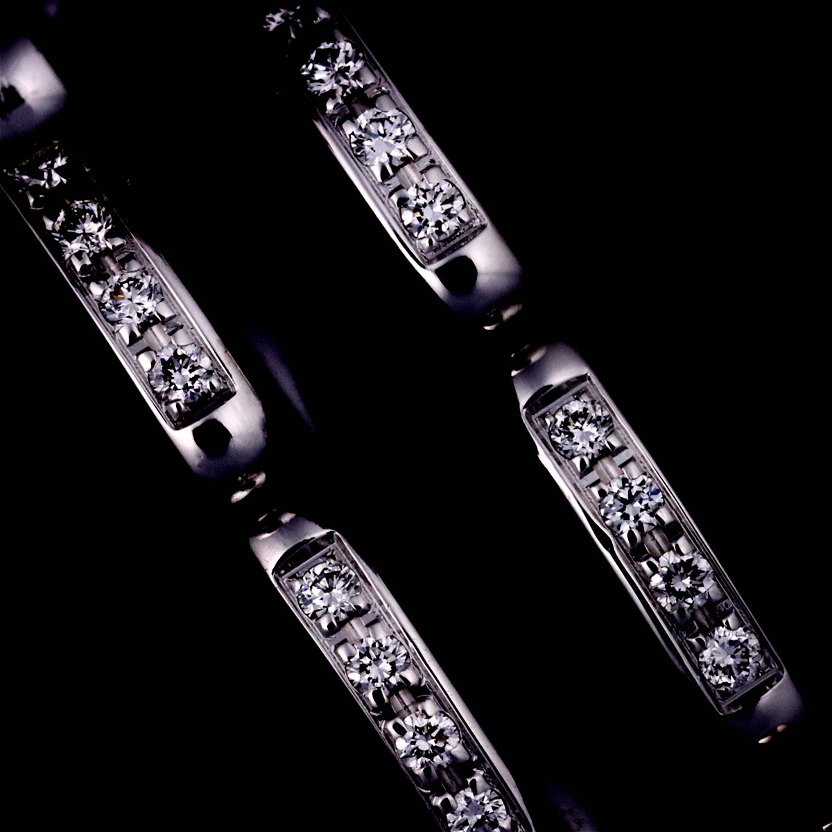 ULTRA MM Diamond Ring Ceramic 18K WG 750 Size55 7.25(US)