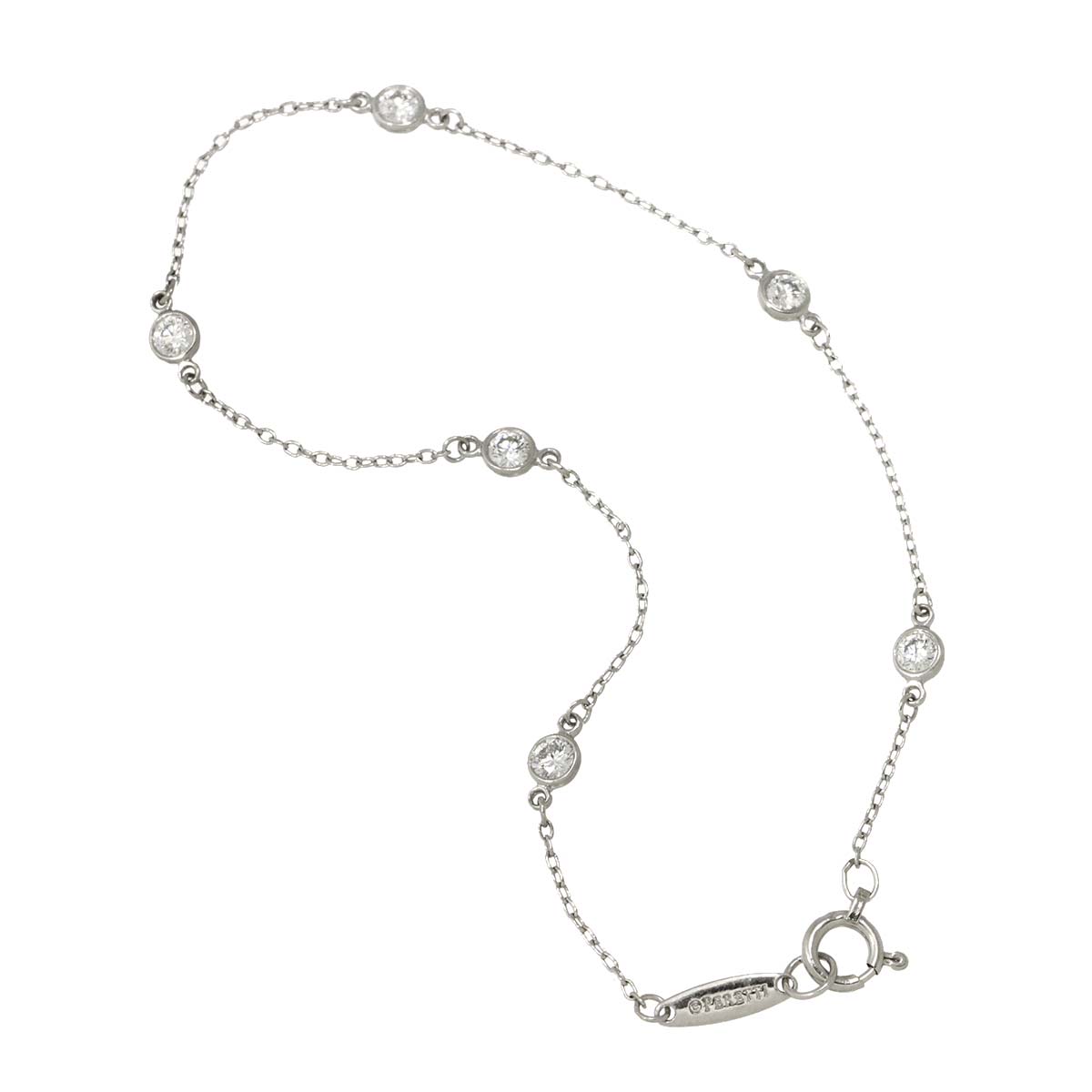 By The Yard Diamond 6P Bracelet Platinum