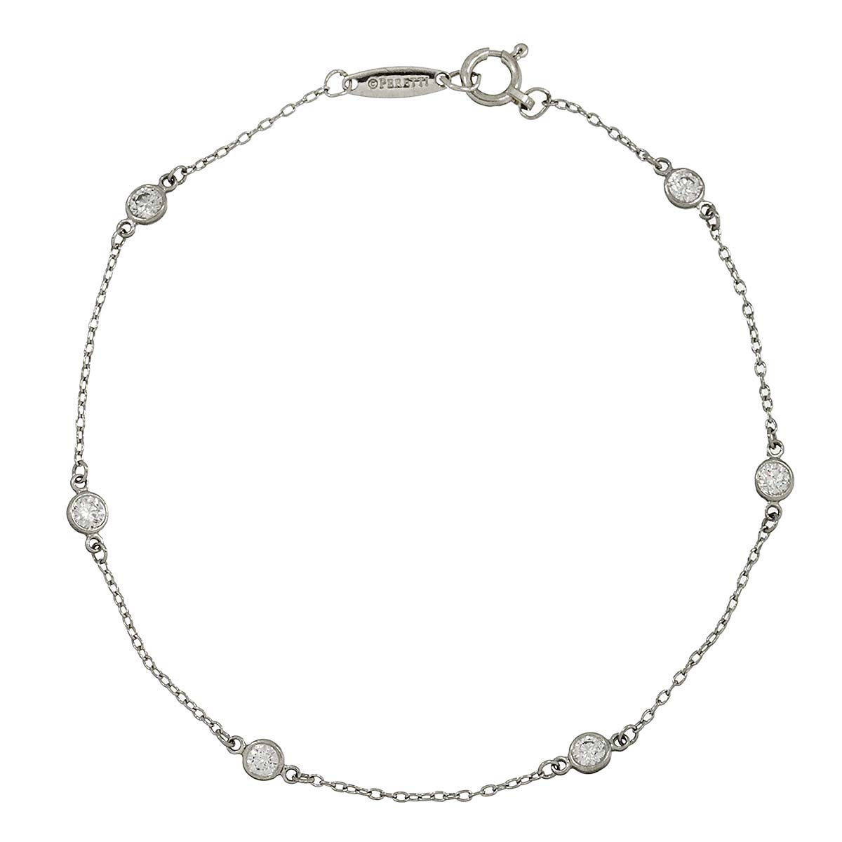 By The Yard Diamond 6P Bracelet Platinum