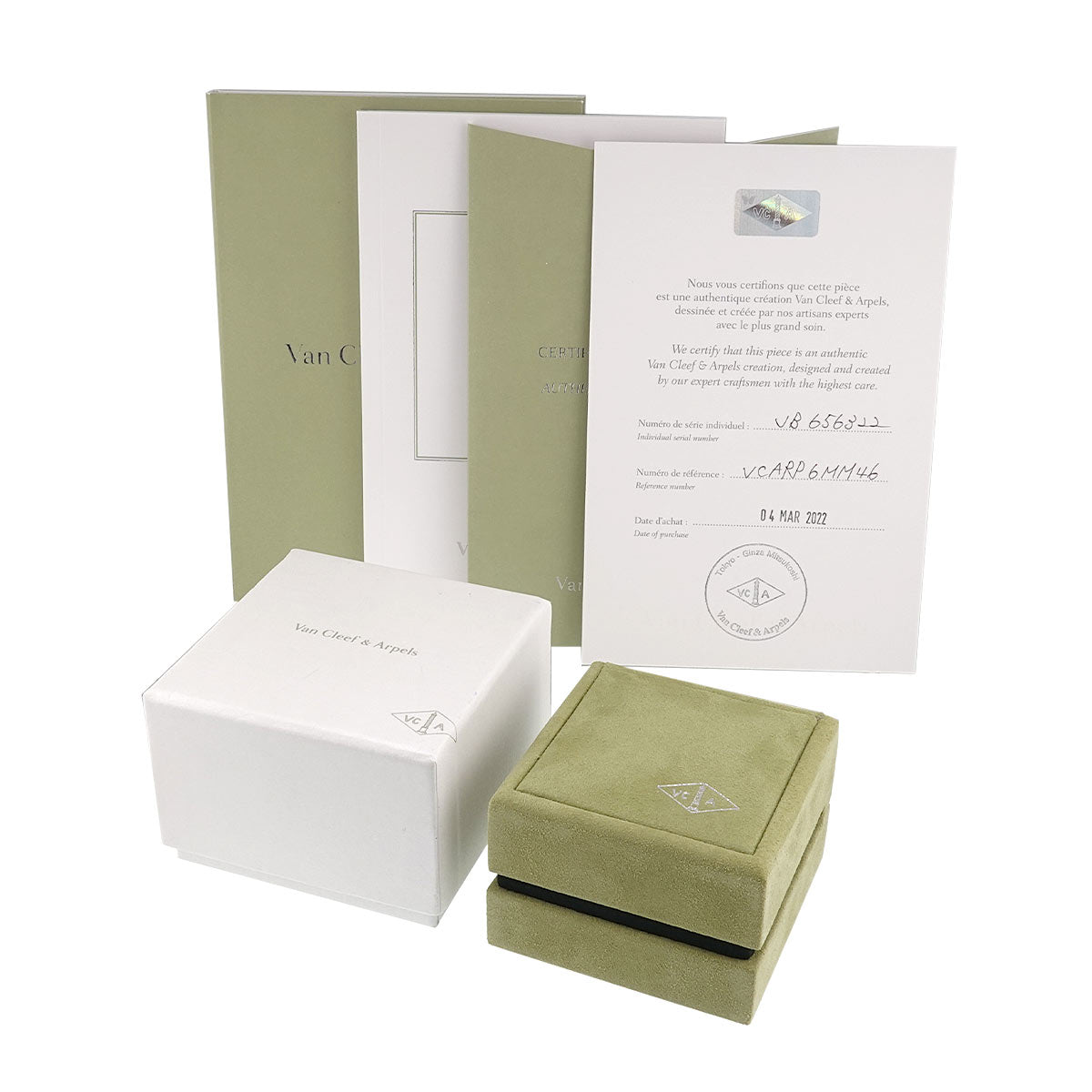 Perlee Sweet clover Diamond Ring 18K YG 750 46 3.75 US