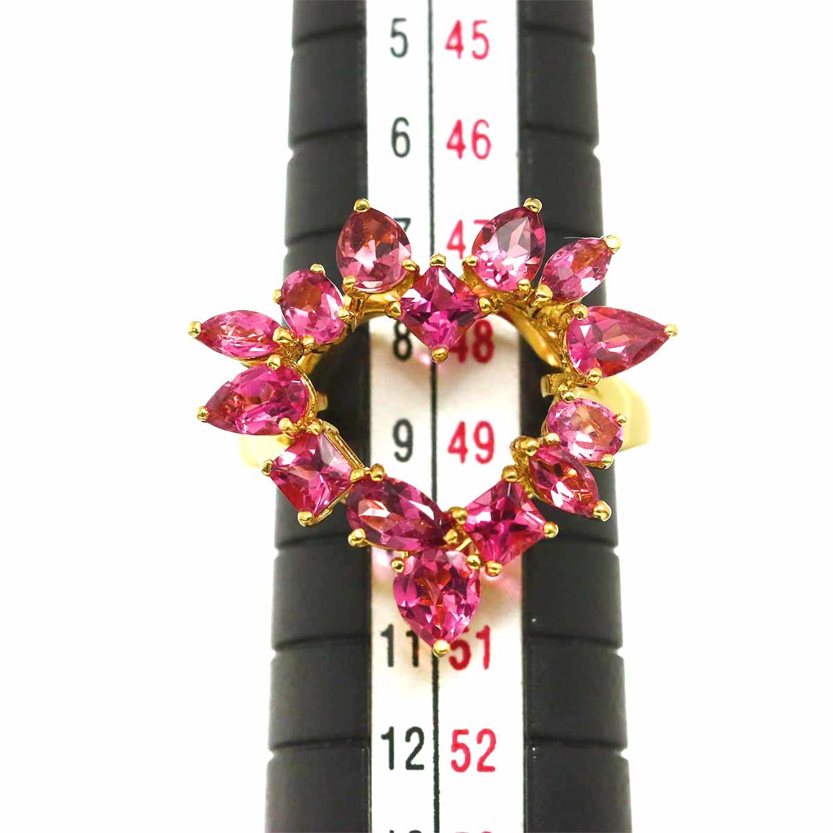 Tourmaline 2.11ct Ring 18K YG 750 size4.75-5(US)