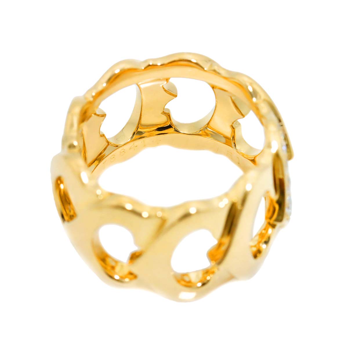 C de Diamond Ring 18K YG 750 size51 5.5-5.75(US) 90293381