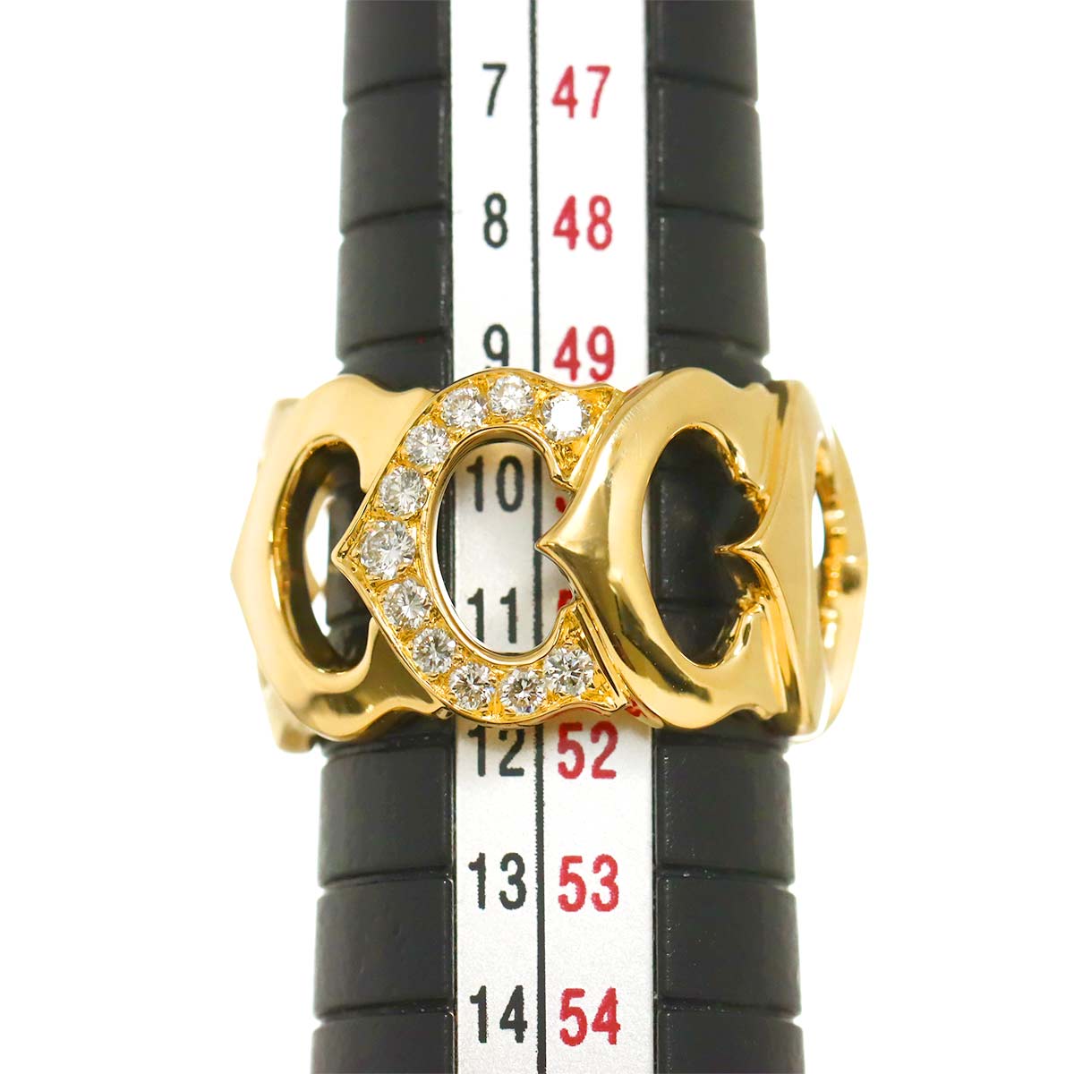 C de Diamond Ring 18K YG 750 size51 5.5-5.75(US) 90293381