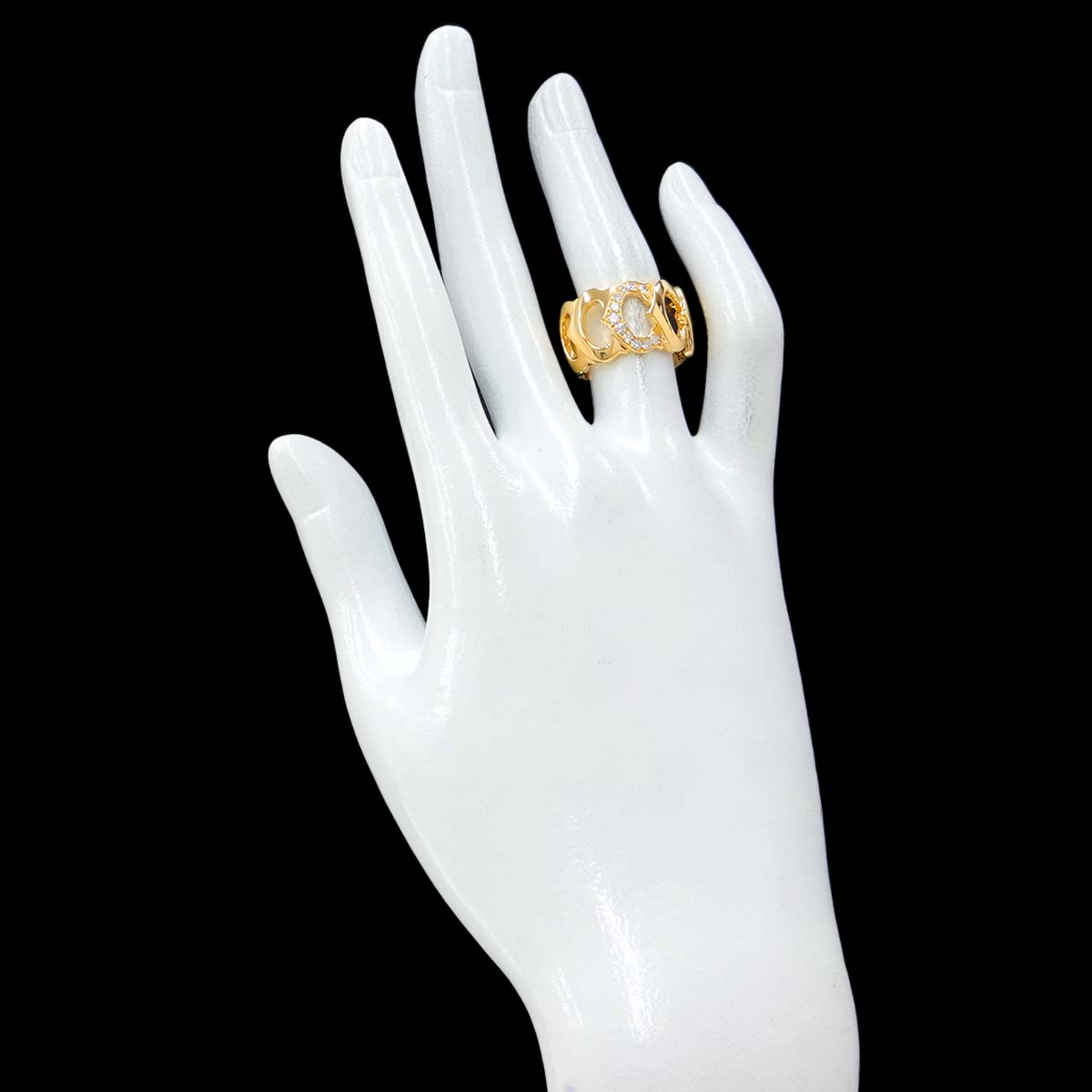 C de Diamond Ring 18K YG 750 size51 5.5-5.75(US) 90293381
