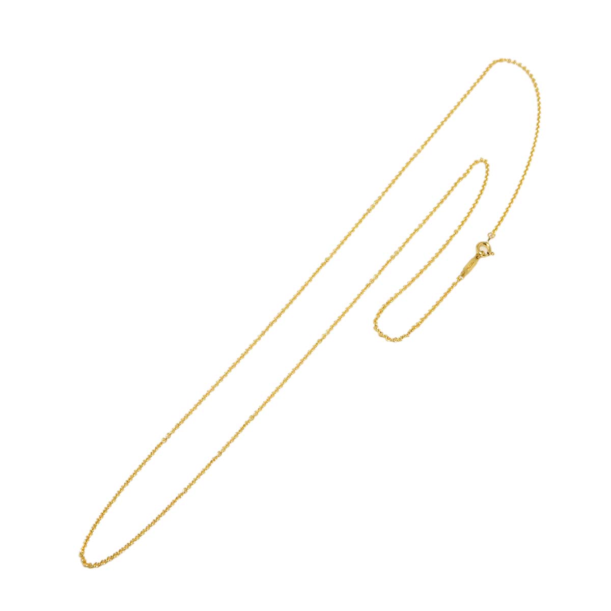 Chain Long Necklace 18K YG Yellow Gold 750