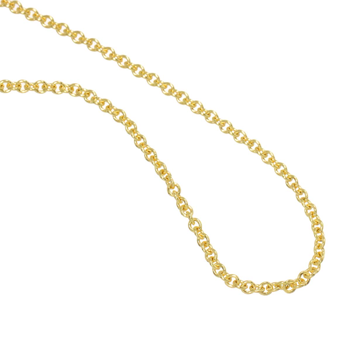 Chain Long Necklace 18K YG Yellow Gold 750