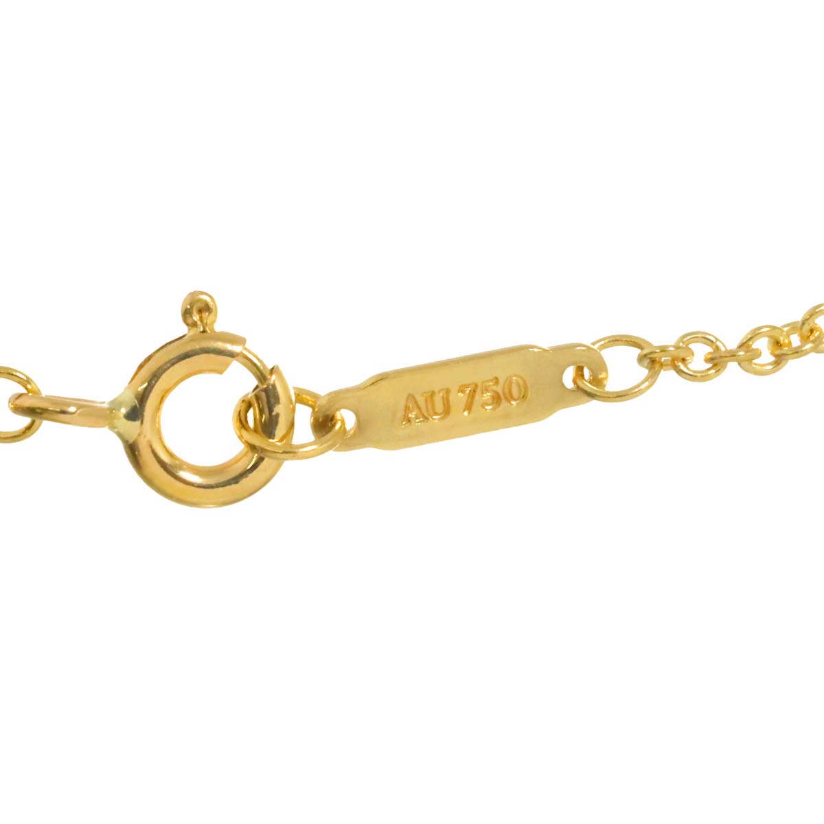 Chain Long Necklace 18K YG Yellow Gold 750