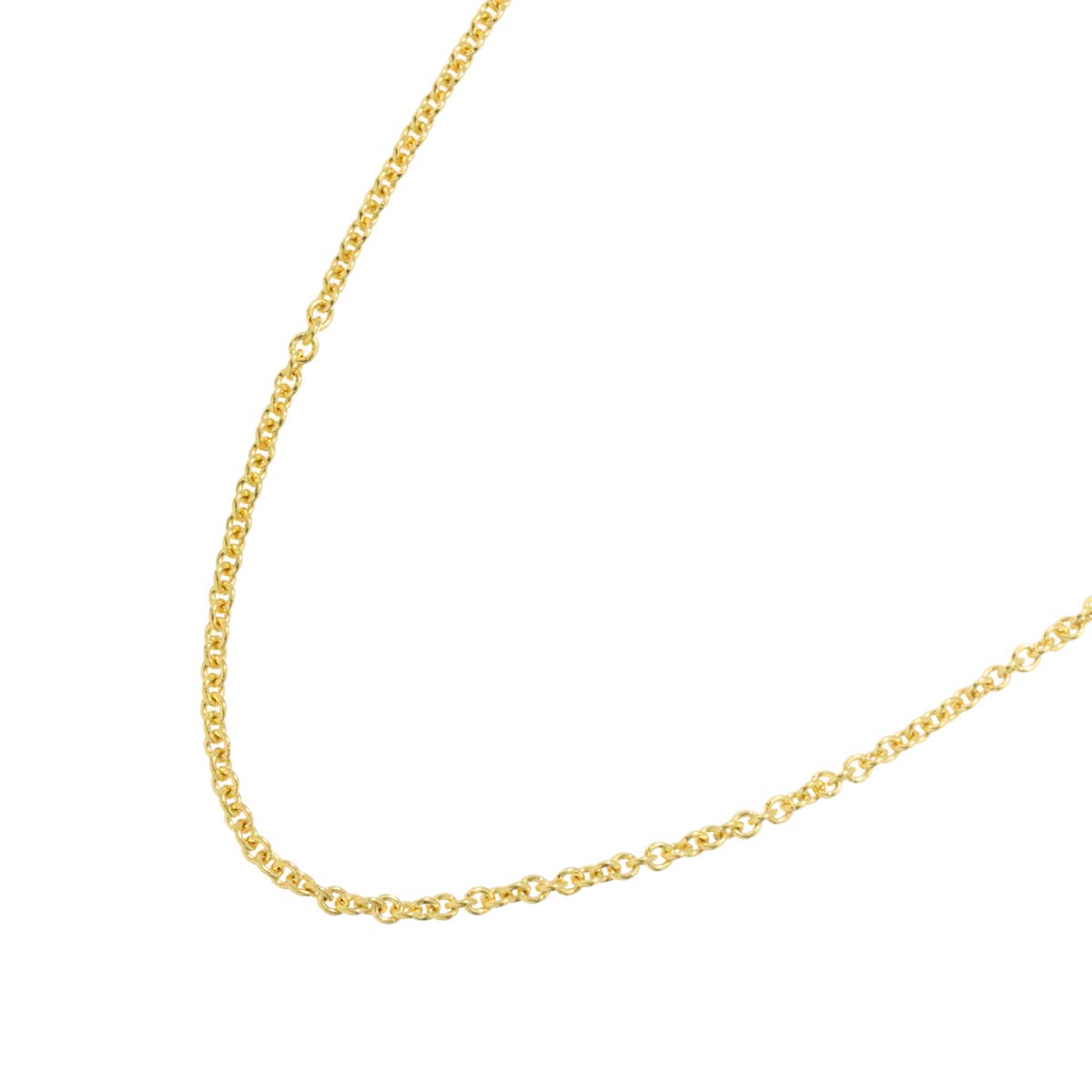 Chain Long Necklace 18K YG Yellow Gold 750