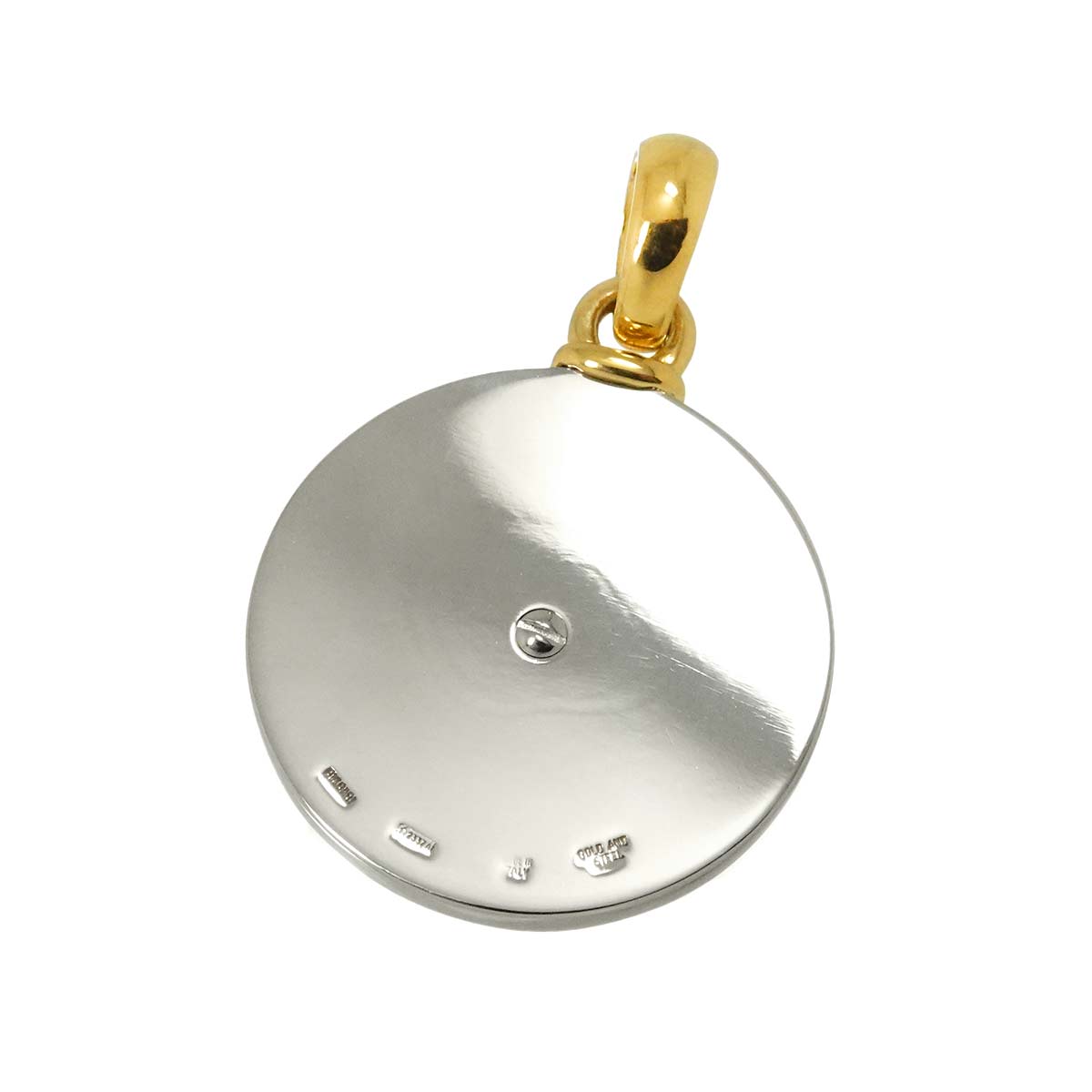 Constellation Diamond Pendant 18K Yelow Gold 750 SS STEEL