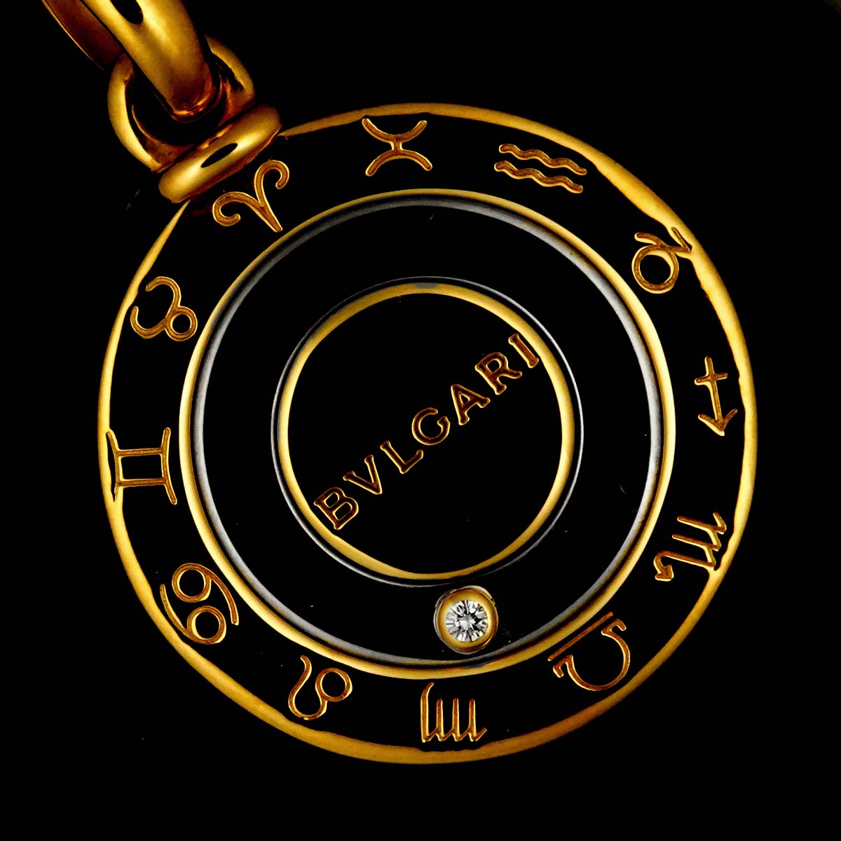 Constellation Diamond Pendant 18K Yelow Gold 750 SS STEEL