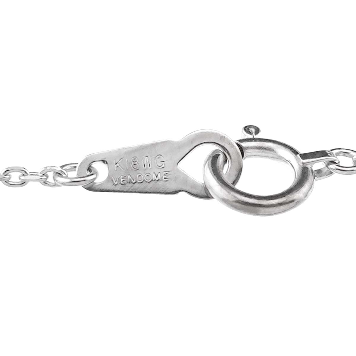 Diamond 0.37ct Necklace 18K WG 750