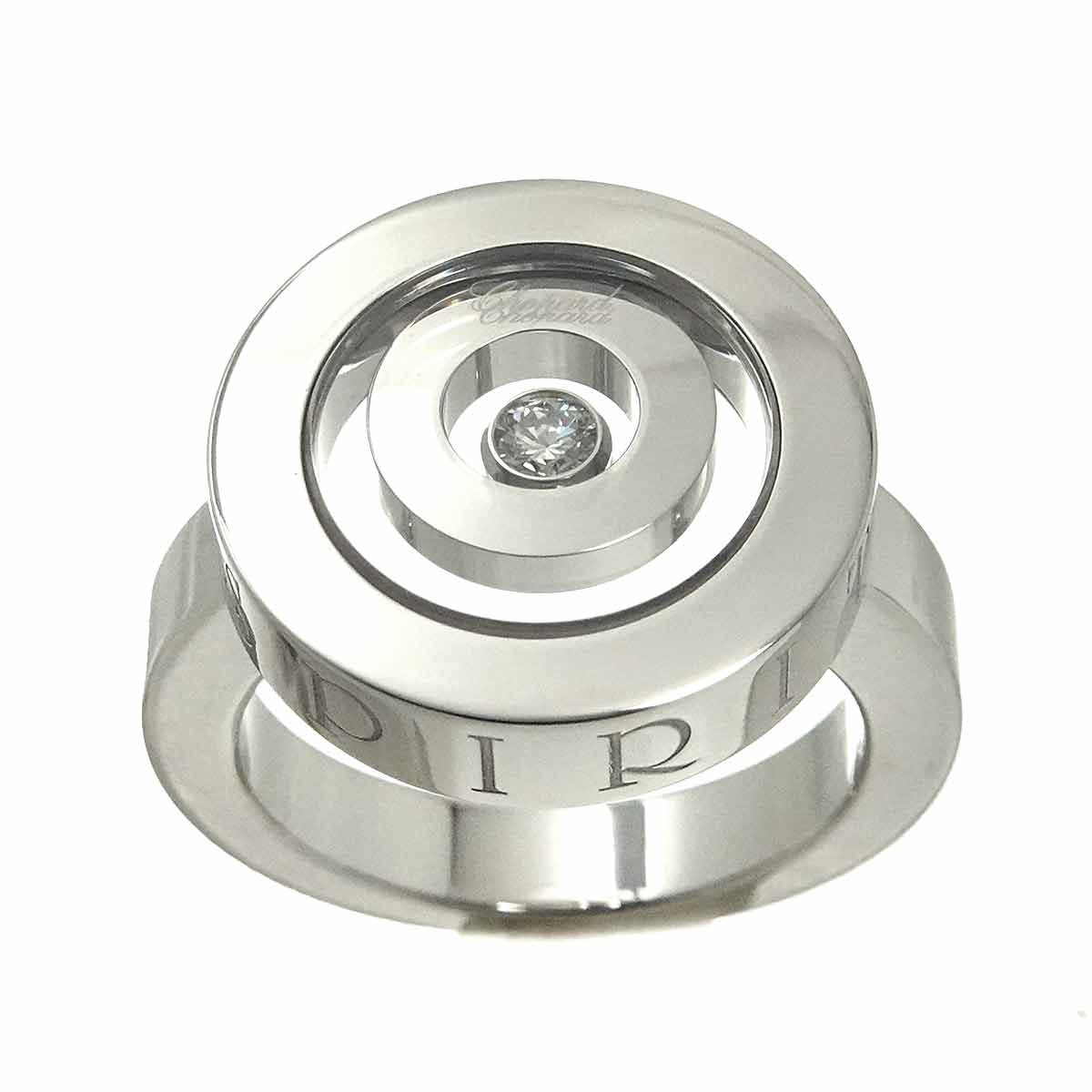 Happy Spirit Diamond Ring 18K WG 750 Size6.25-6.5(US)