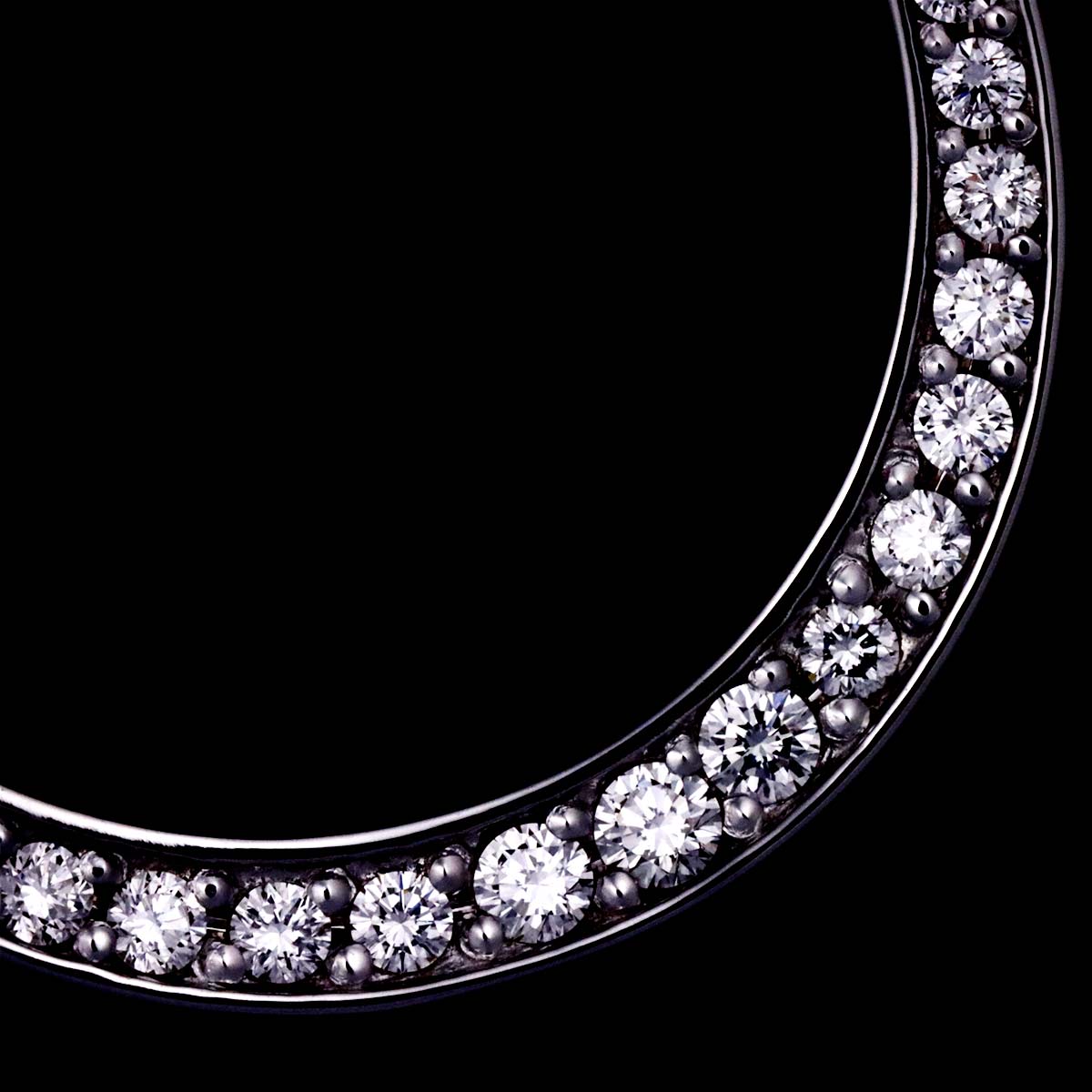 Diamond 0.50ct Necklace 18K WG 750
