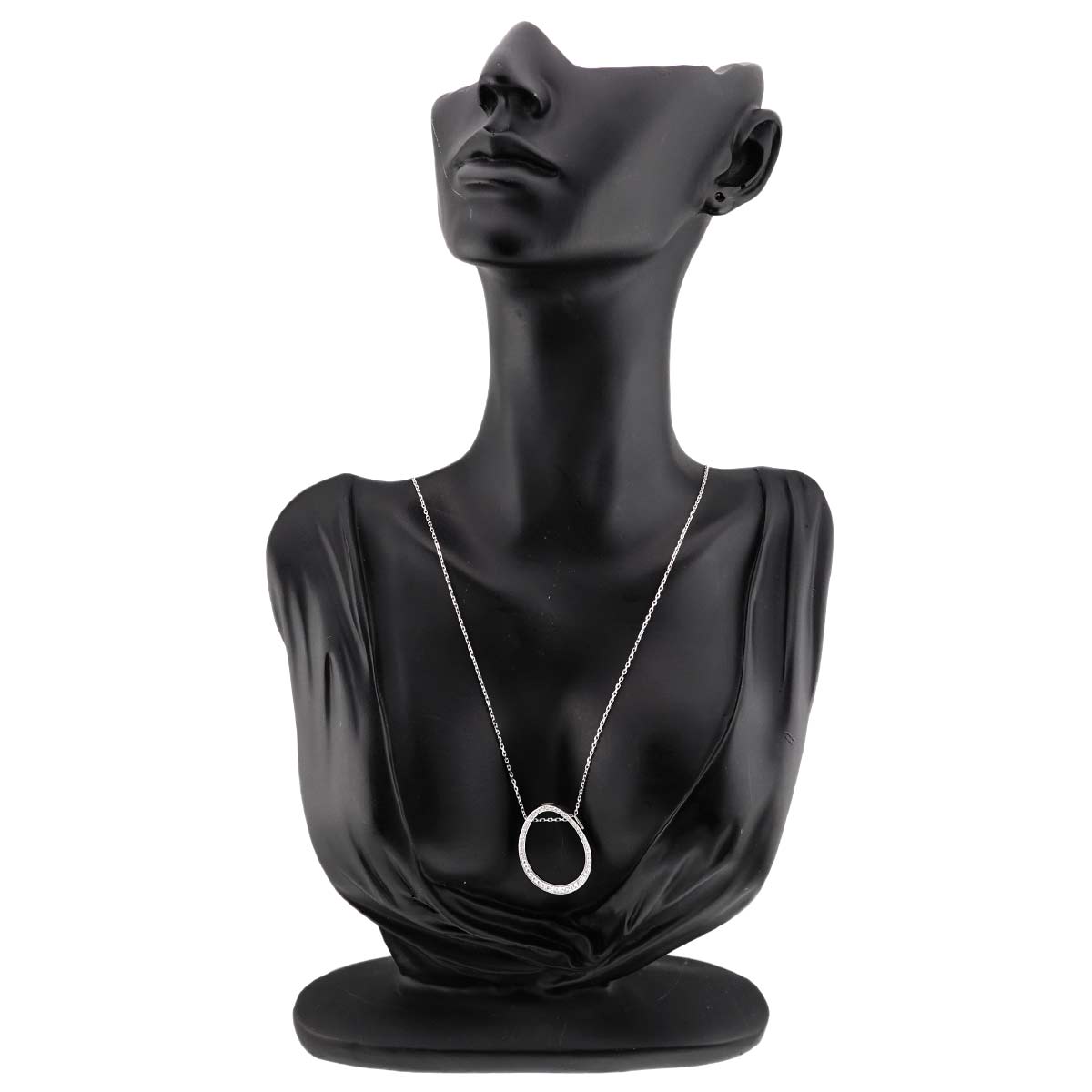 Diamond 0.50ct Necklace 18K WG 750