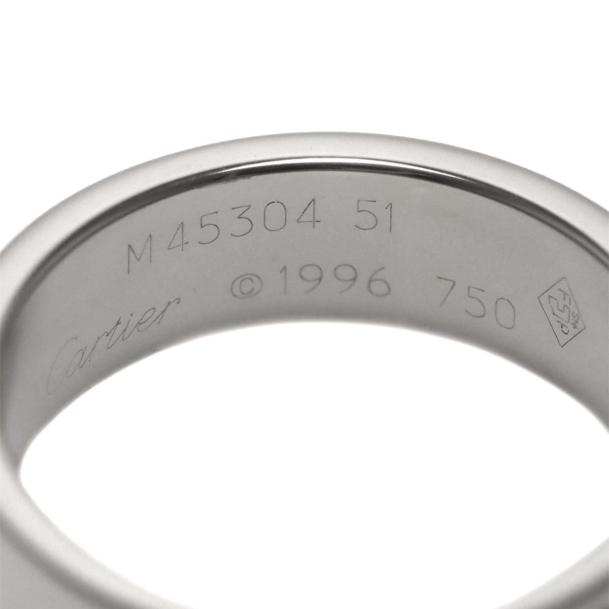 Love Ring 18K White Gold 750 size51 5.25(US)