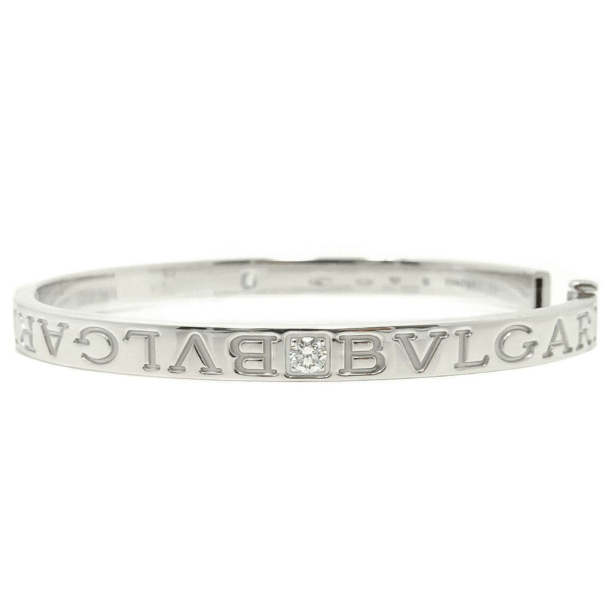 Double Logo Diamond Bracelet 18K WG 750 size S