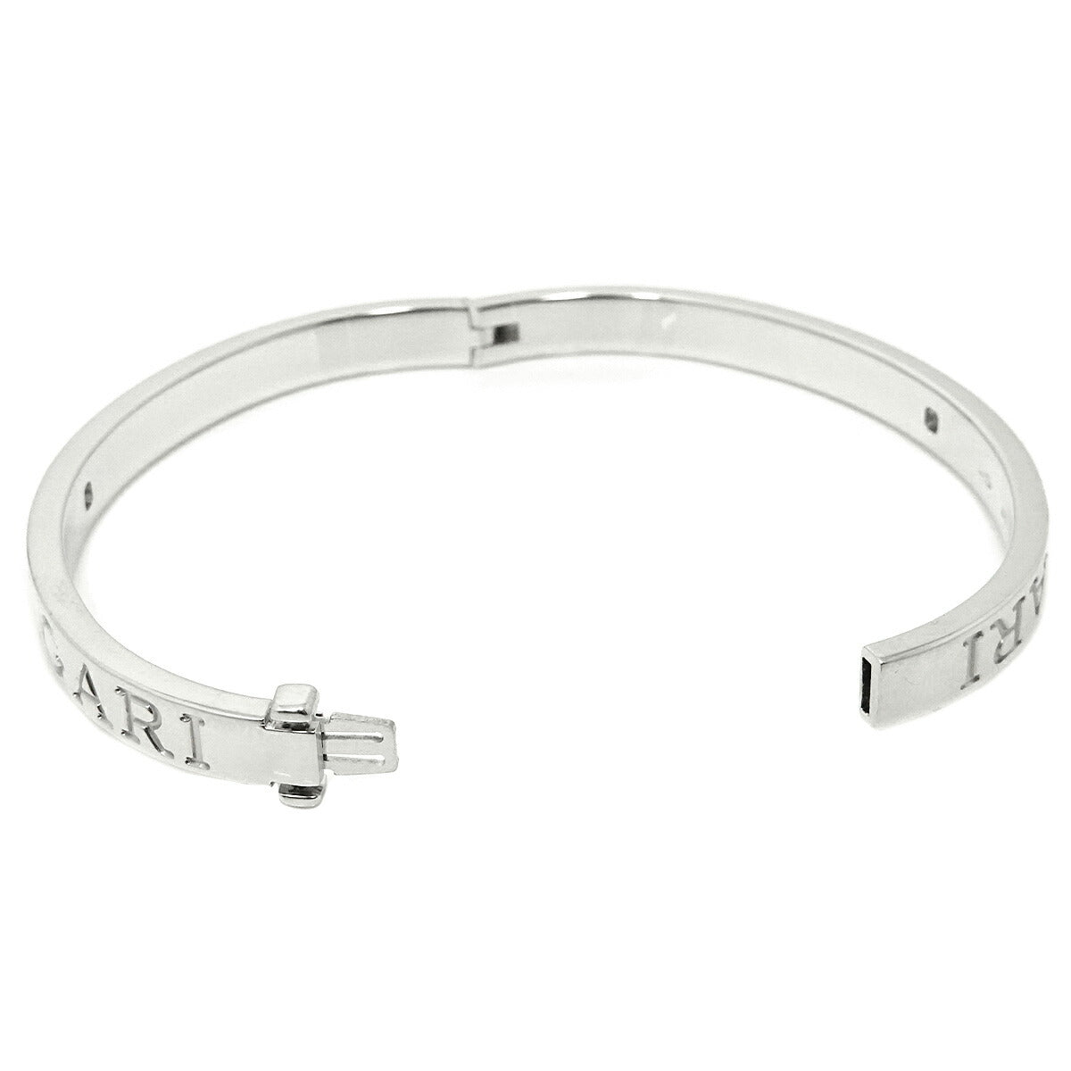 Double Logo Diamond Bracelet 18K WG 750 size S