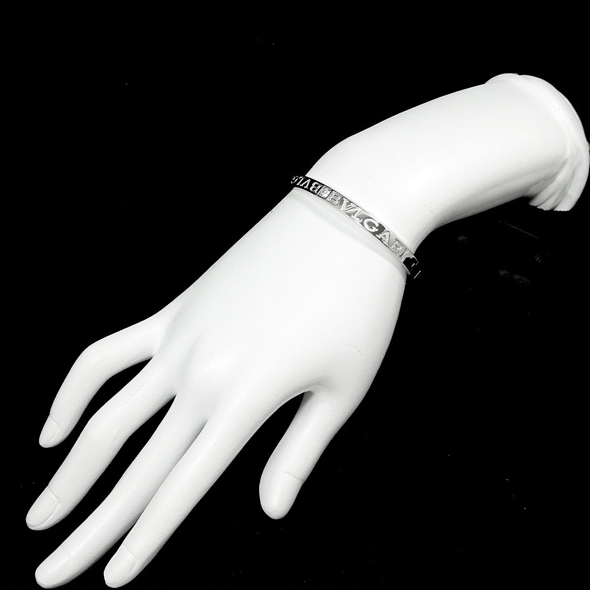 Double Logo Diamond Bracelet 18K WG 750 size S