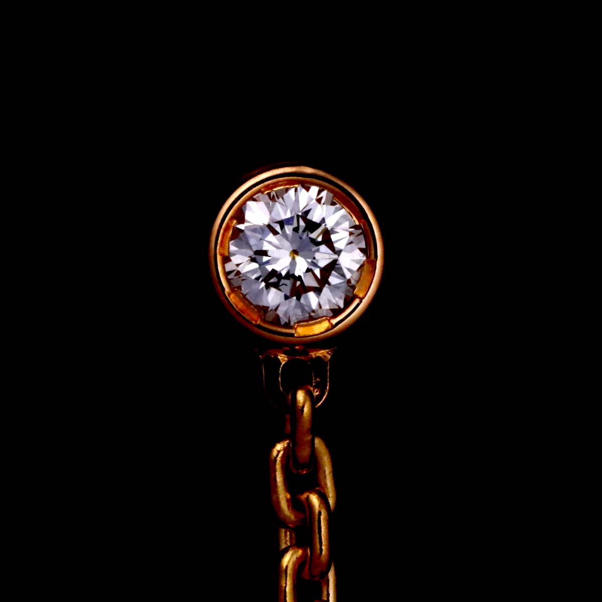 Monogram Idylle Diamond Earrings Pierced 18K YG PG 750