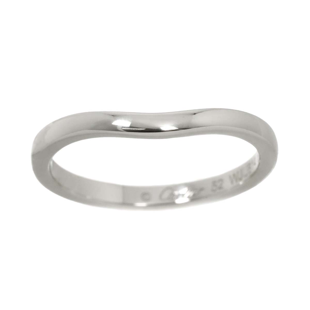 Ballerine curve Ring Platinum Size52 6(US)