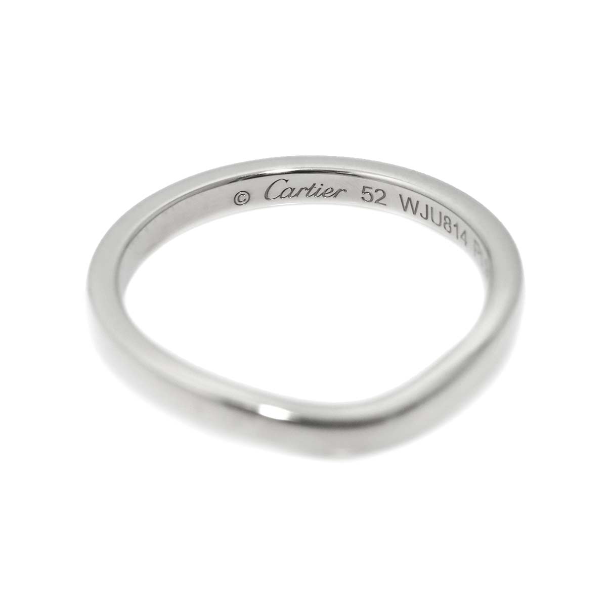 Ballerine curve Ring Platinum Size52 6(US)