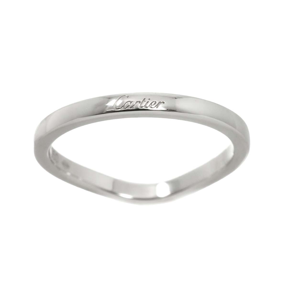 Ballerine curve Ring Platinum Size52 6(US)