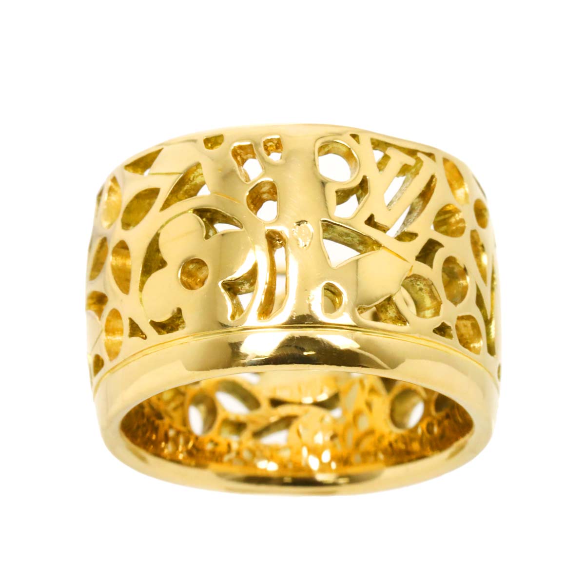 Monogram Ring 18K YG 750 Size52 5.75-6(US)