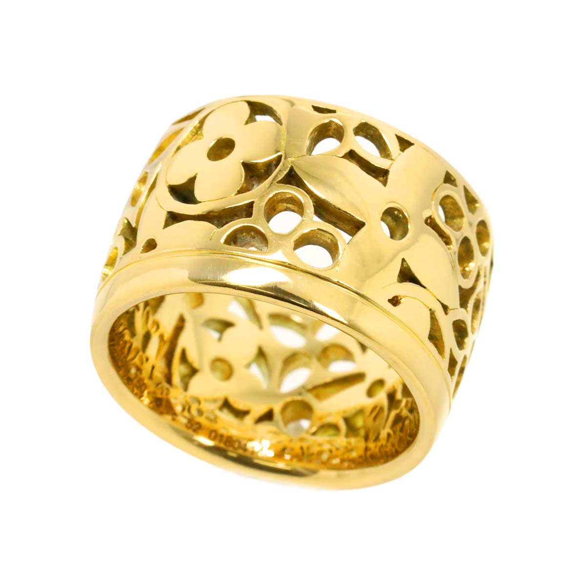 Monogram Ring 18K YG 750 Size52 5.75-6(US)