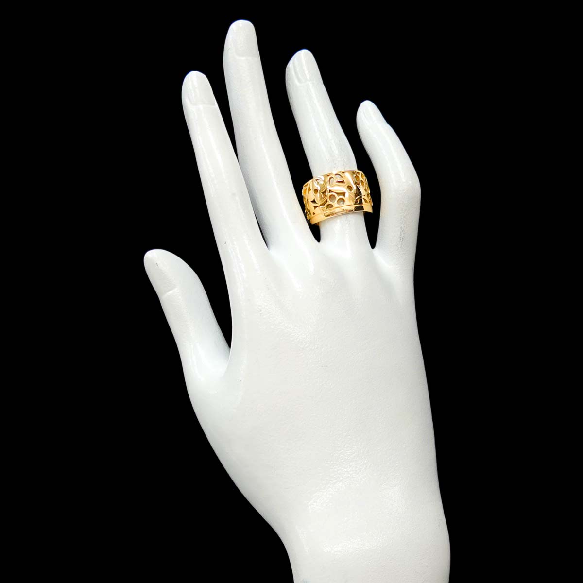 Monogram Ring 18K YG 750 Size52 5.75-6(US)