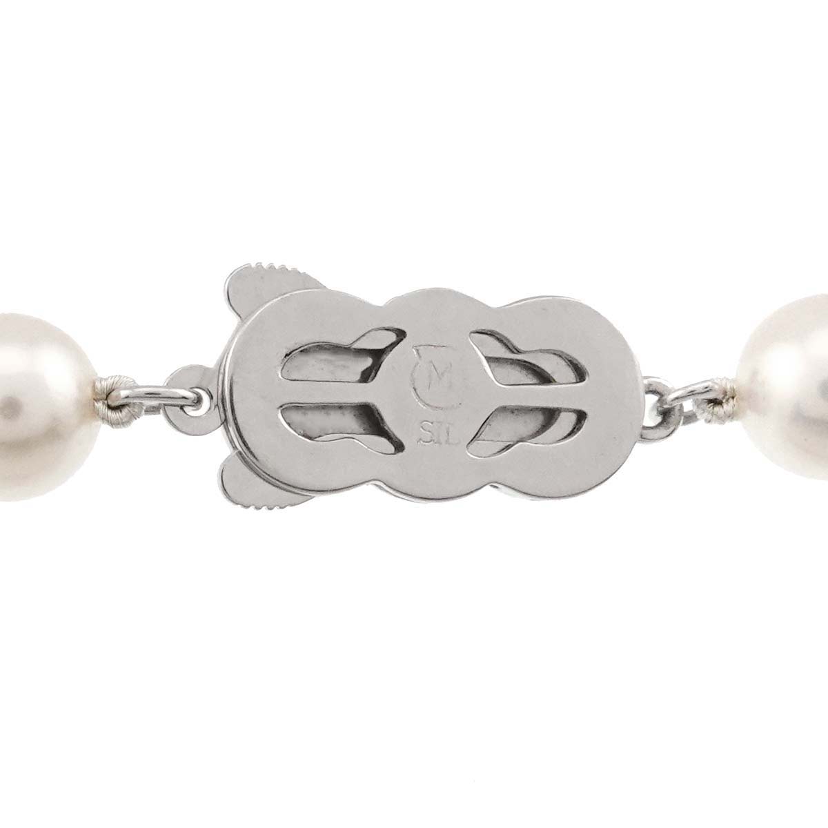 Akoya Pearl 7.4-6.9mmm Necklace SV Silver