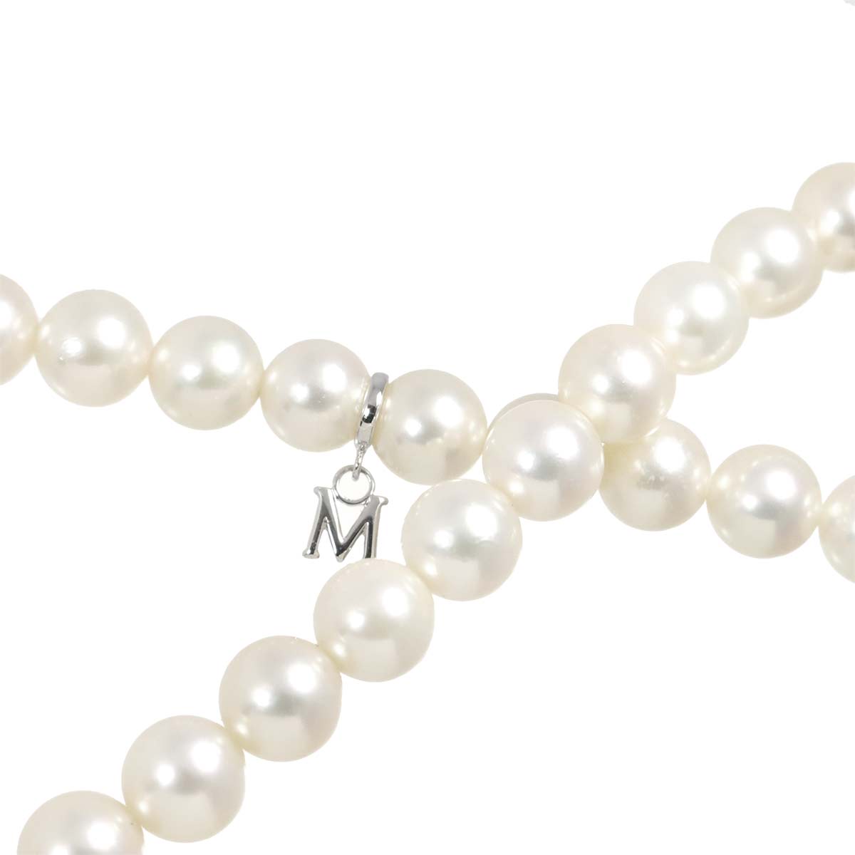 Akoya Pearl 7.4-6.9mmm Necklace SV Silver
