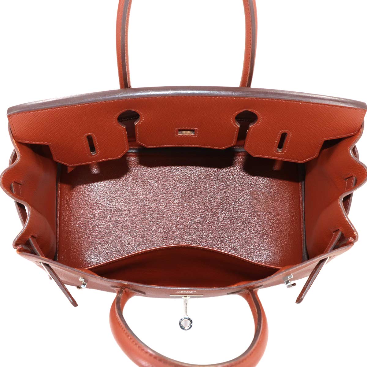 Birkin 30 Epsom Sienne Hand Bag Brown Purse