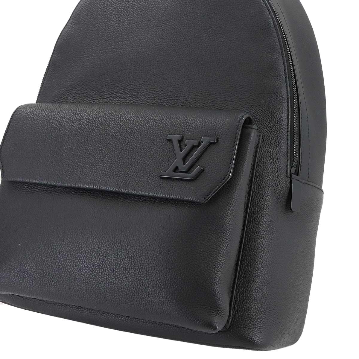 Aerogram Takeoff Backpack Leather Black M57079 Purse