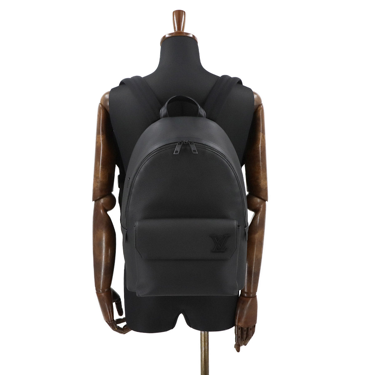 Aerogram Takeoff Backpack Leather Black M57079 Purse
