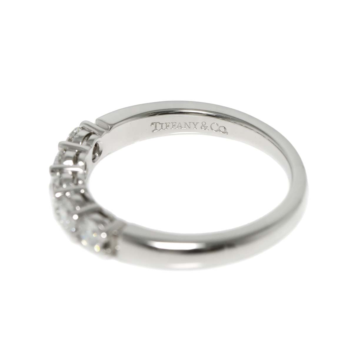 Half Diamond Ring Platinum size4.75-5(US)