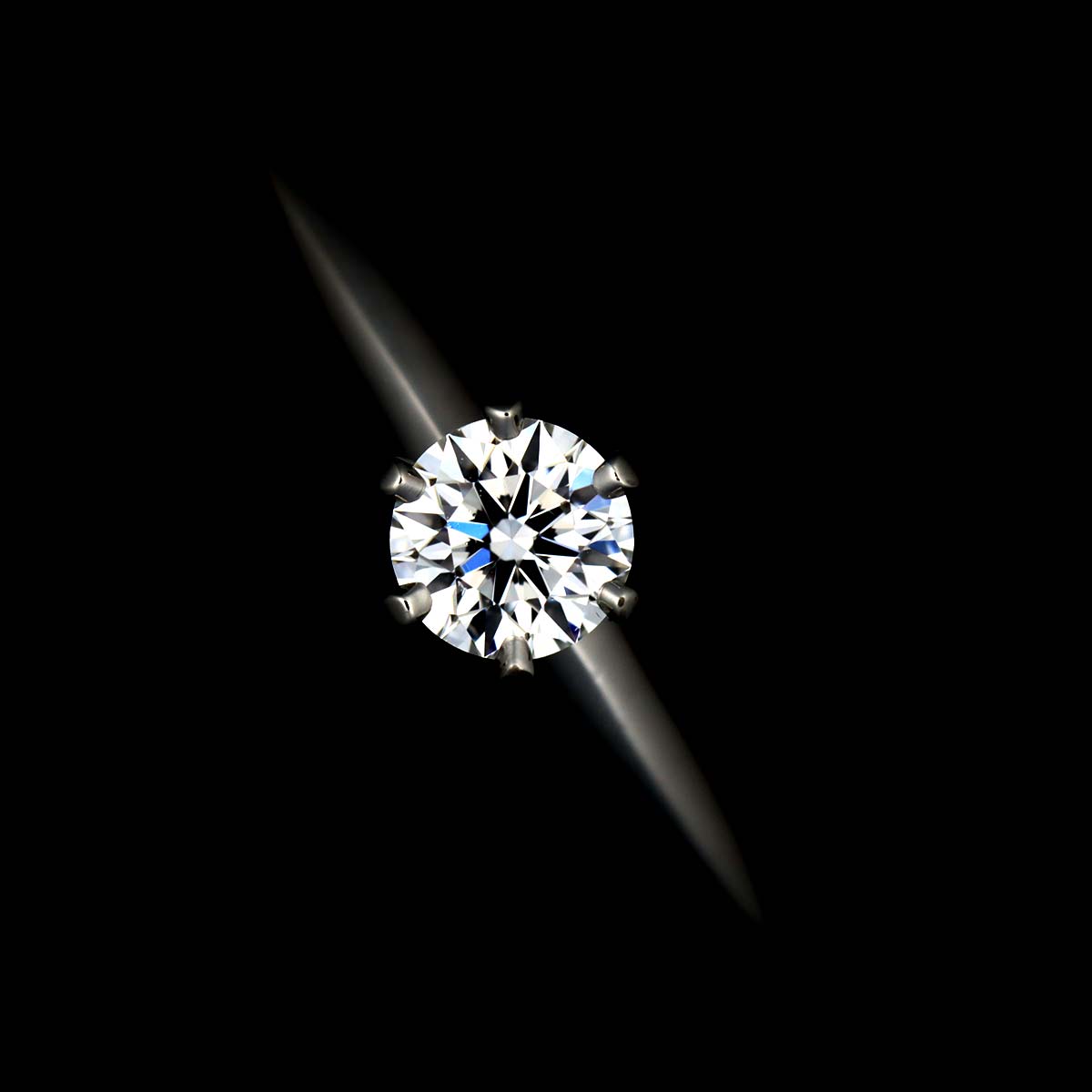 Solitaire Diamond 0.24ct E/IF Ring Pt Size5.75-6(US)