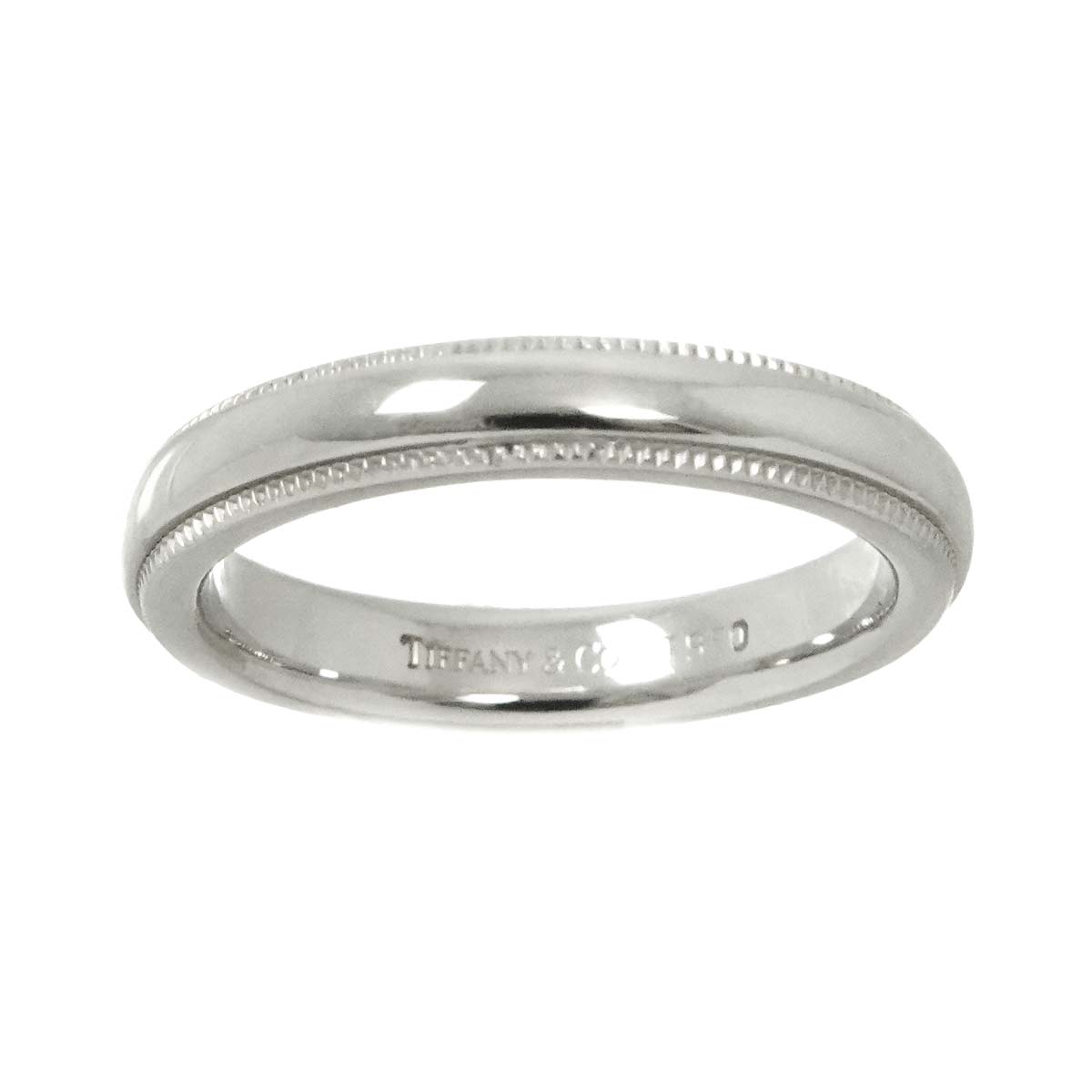 Milgrain Band Ring Pt Platinum Size3.25(US)