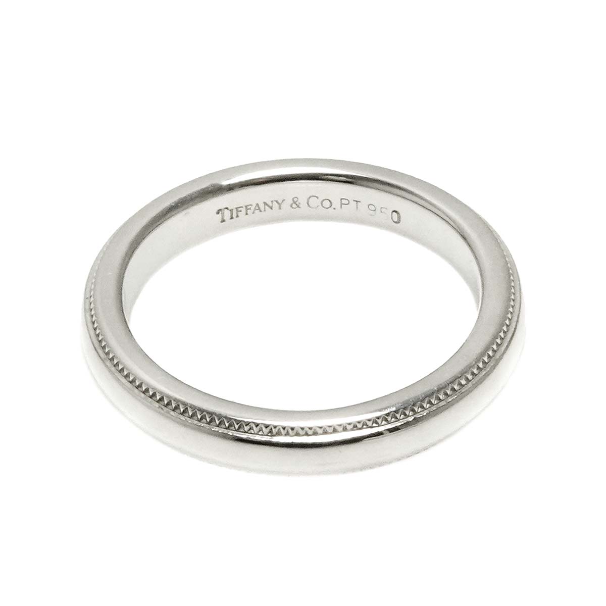 Milgrain Band Ring Pt Platinum Size3.25(US)